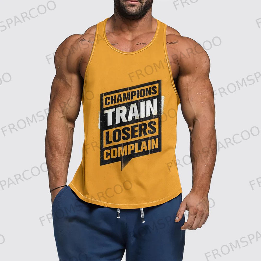 CHAMPIONS TRAIN LOSERS COMPLAIN Men's Fitness Tank Top