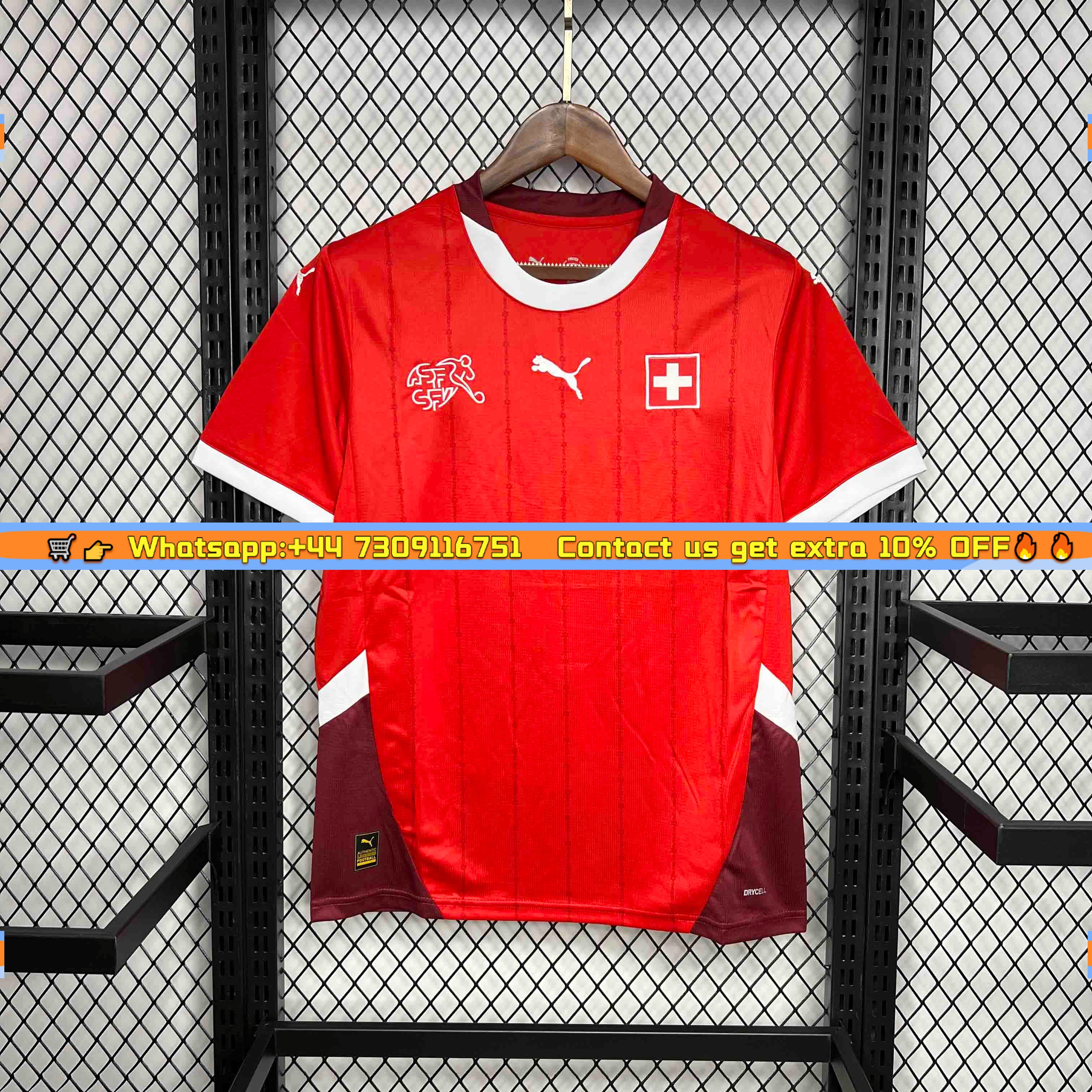 Switzerland 2024 Home Stadium Jersey - Fans Version