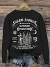 Graphic Tee Women's Salem Witch Convention Casual Sweatshirt