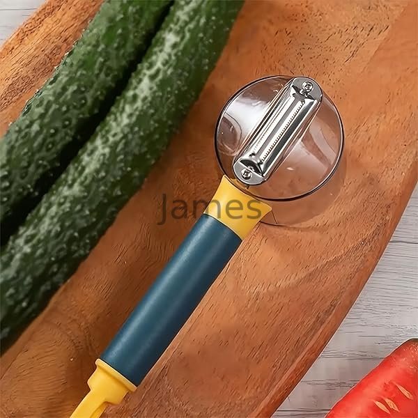 Vegetable Peeler Potato Peelers with Container, Veggie Peeler Carrot Peeler Cucumber Peelers for Kitchen, Apple Peeler Fruit Peeler Orange Peeler Stainless Steel for Lemon Mango Carrot amazon James Yang