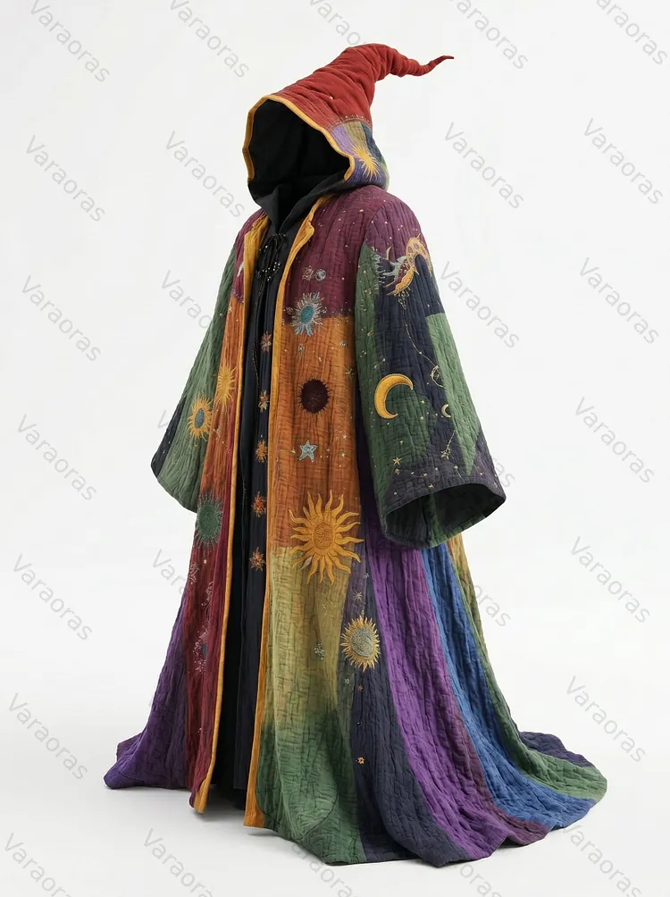 26SS Upgraded Version Handcrafted Celestial Patchwork Wizard Gown 9742