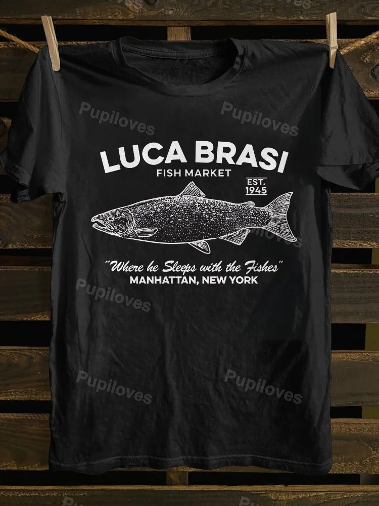 Pupiloves Pupiloves Luca Brasi Fish Market T-shirt