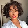 Short Curly Hair Wave Wig Black Hair