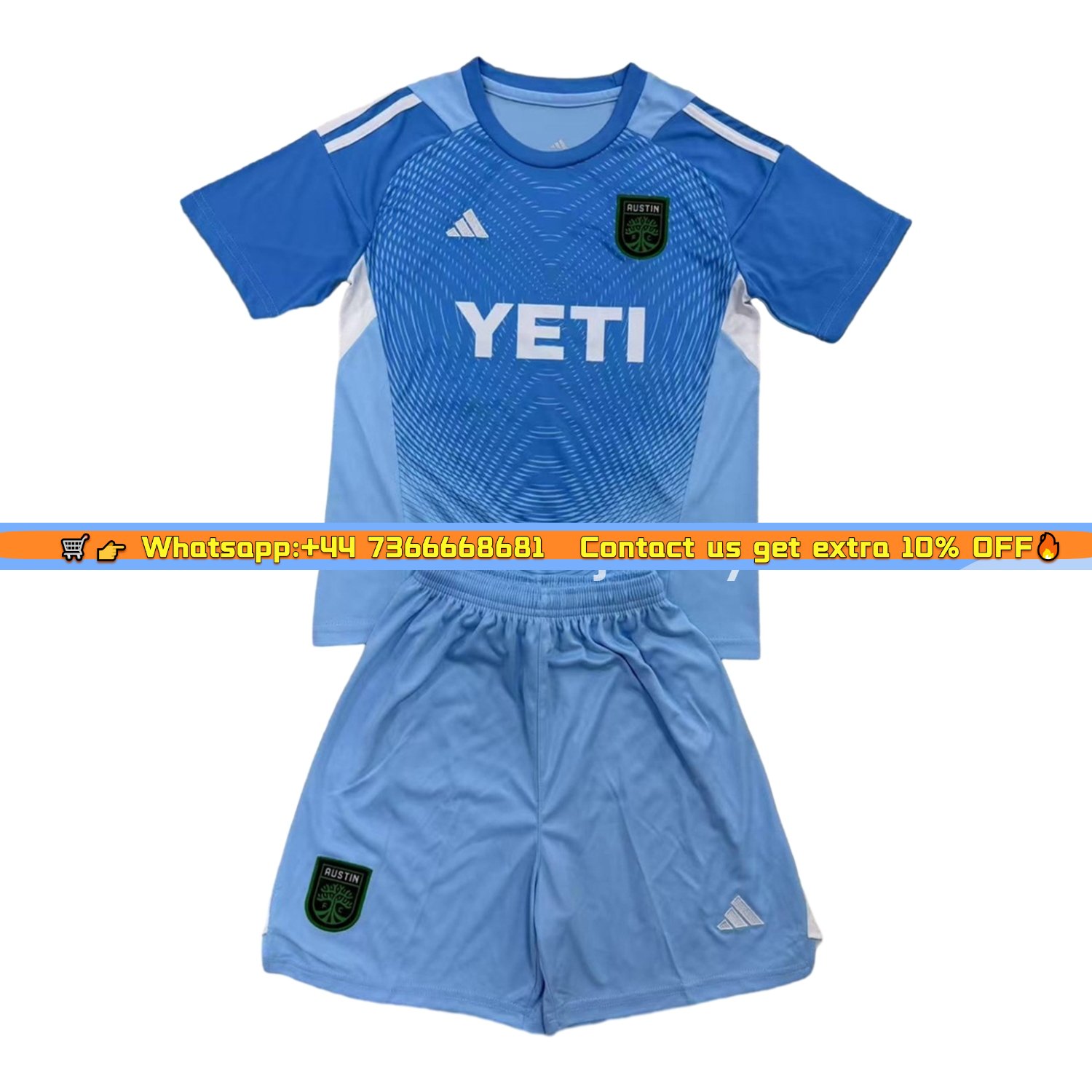 Austin 25-26 Blue Goalkeeper Kids Kit