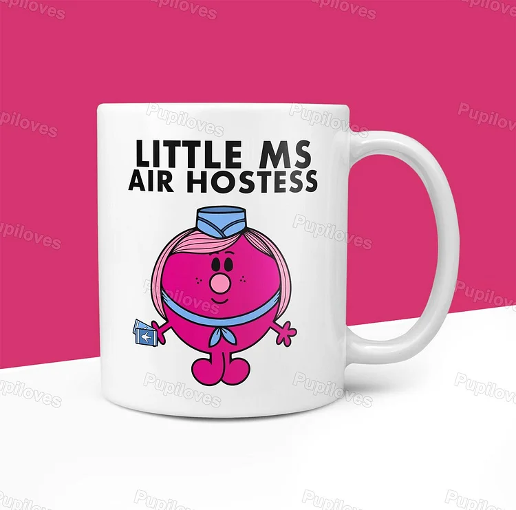 Pupiloves Pupiloves  Little Ms Air Hostess Mug
