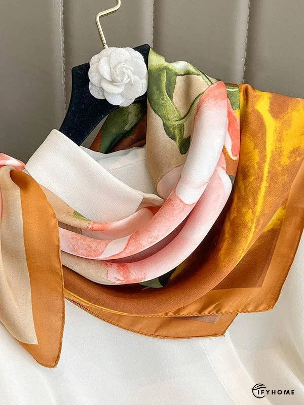 Square Floral Printed Scarfs&Hats | IFYHOME