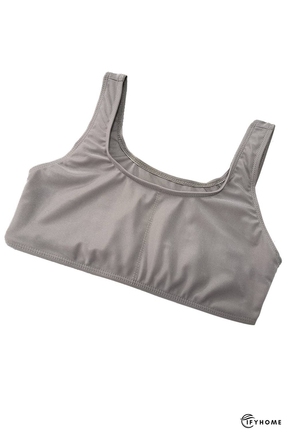 Tank, Color Block Round Neck Tee and Shorts Three-Piece Swim Set | IFYHOME