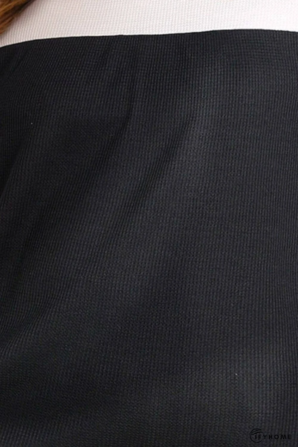 Plus Size Printed Color Block Ruffled Blouse | IFYHOME