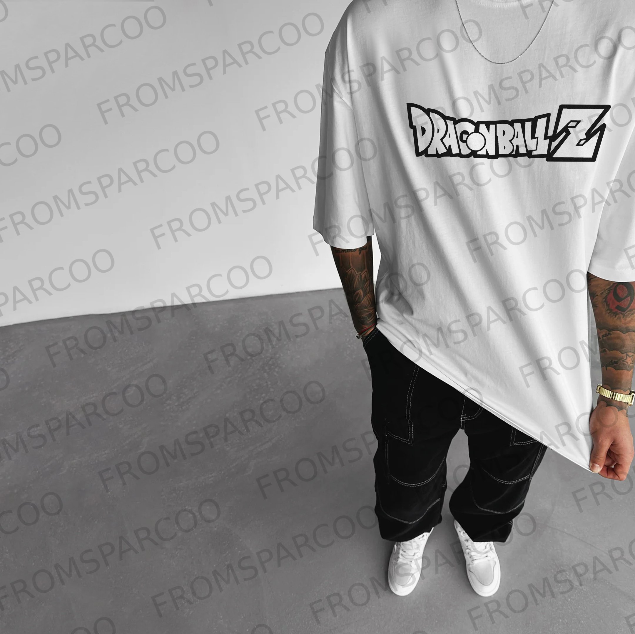 Unisex Vintage DBZ Guku Art Print T-shirt