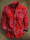 Vintage Art Print Long Sleeve Shirt