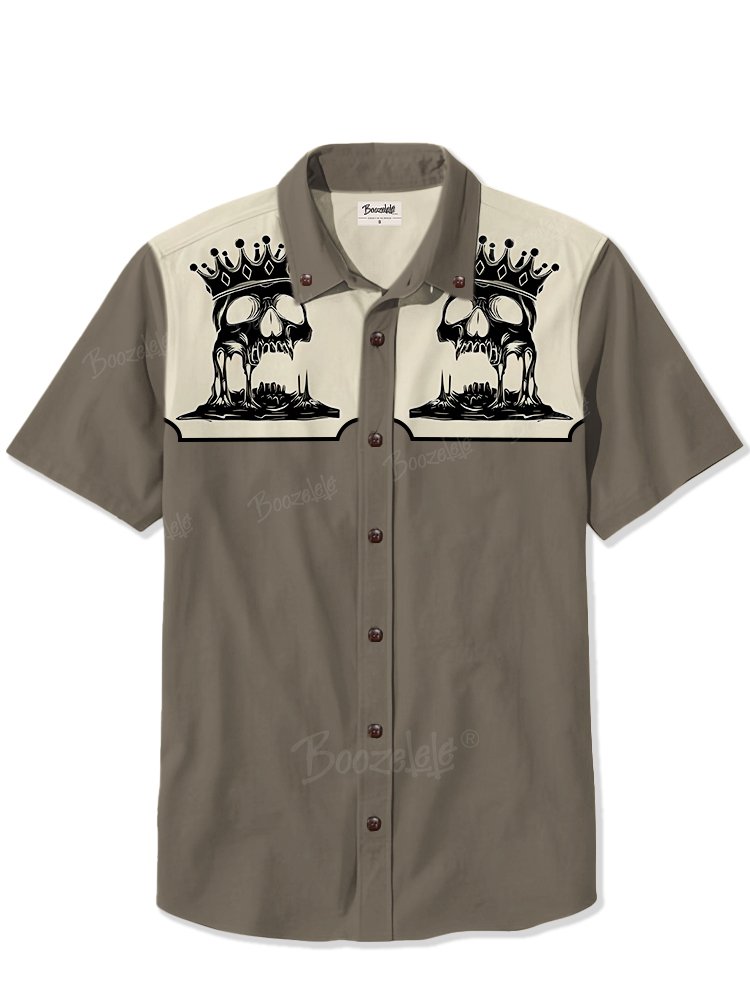 Skull Crown - 100% Cotton Shirt