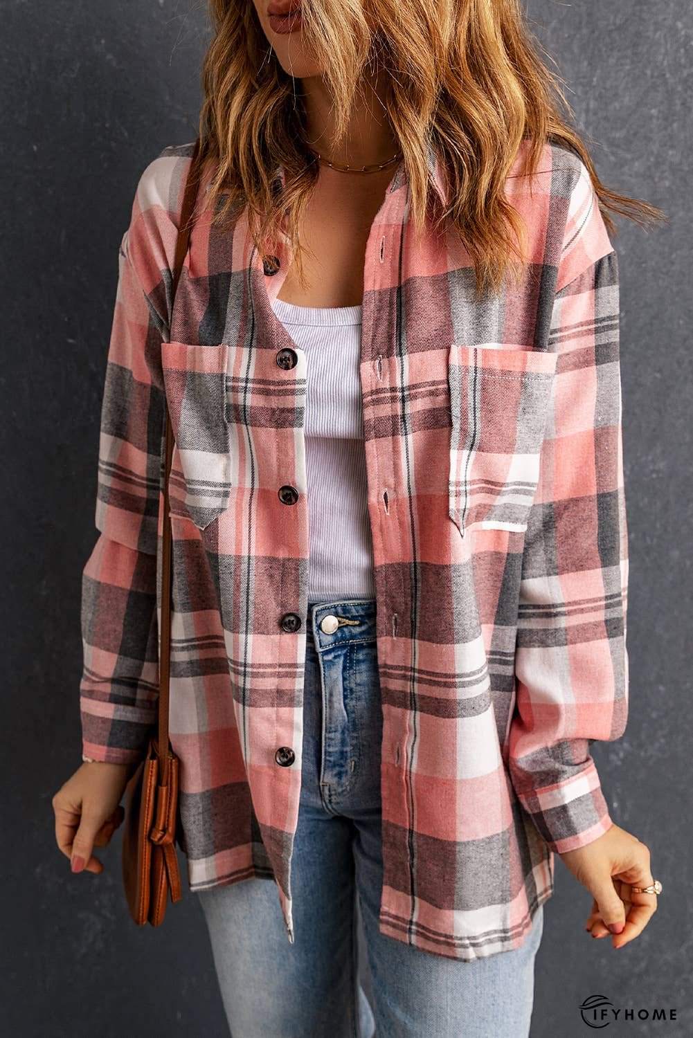 Plaid Button Up Patch Pocket Shirt | IFYHOME