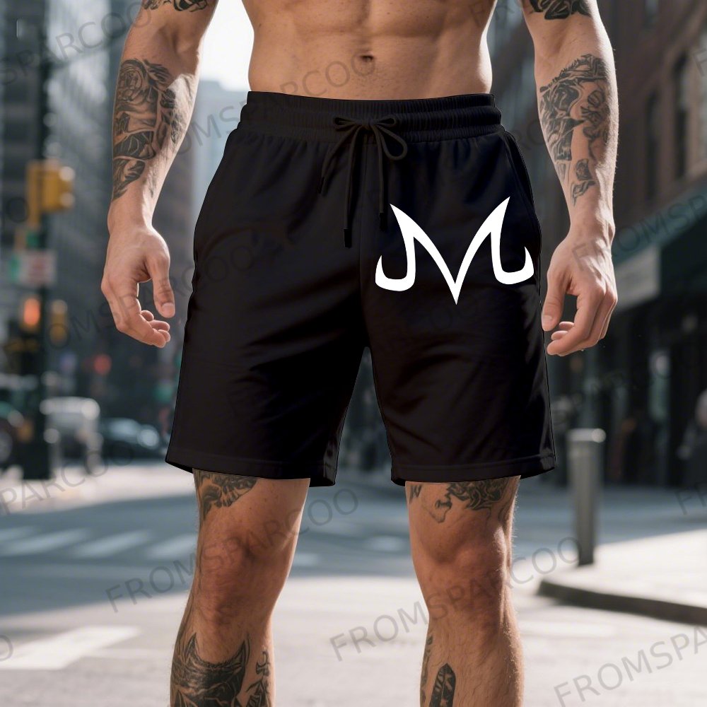 Men's Casual Cotton Dragon Ball Anime Printed Shorts