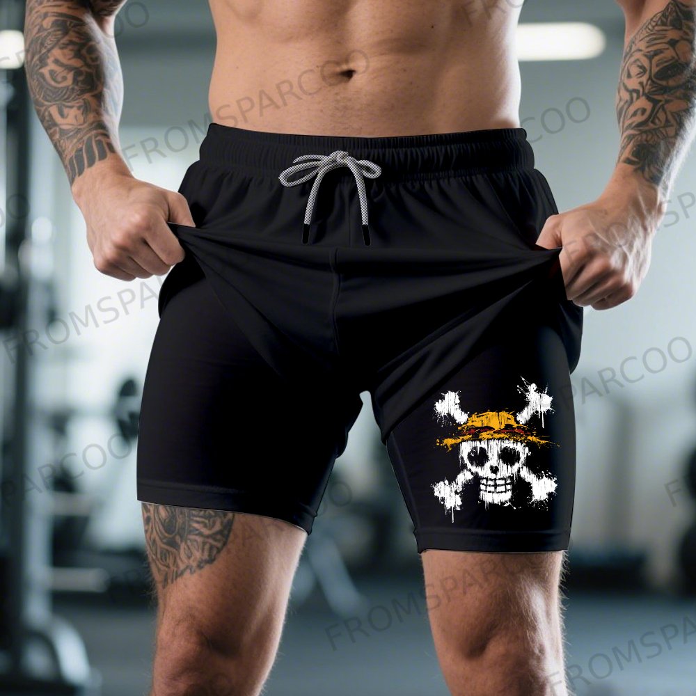 Unisex Casual Anime Gym Shorts