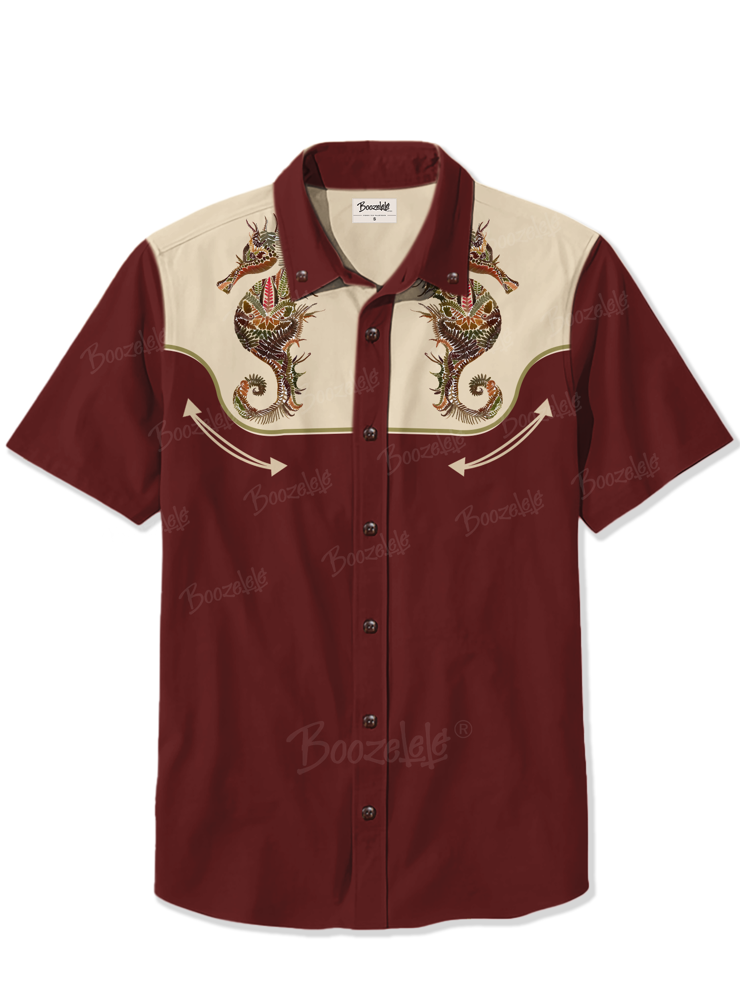 Seahorse Made Of Coral- 100% Cotton Shirt