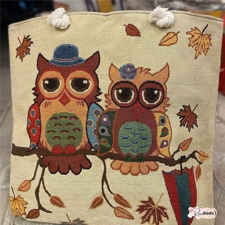 Vintage Embroidered Shoulder Bag