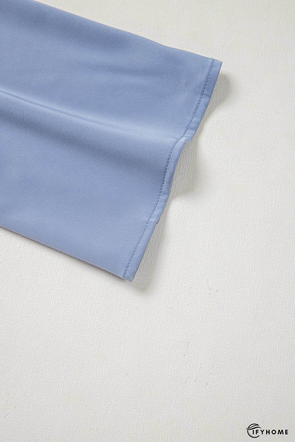 Asymmetric Pleated Turtleneck Bell Sleeve Blouse | IFYHOME