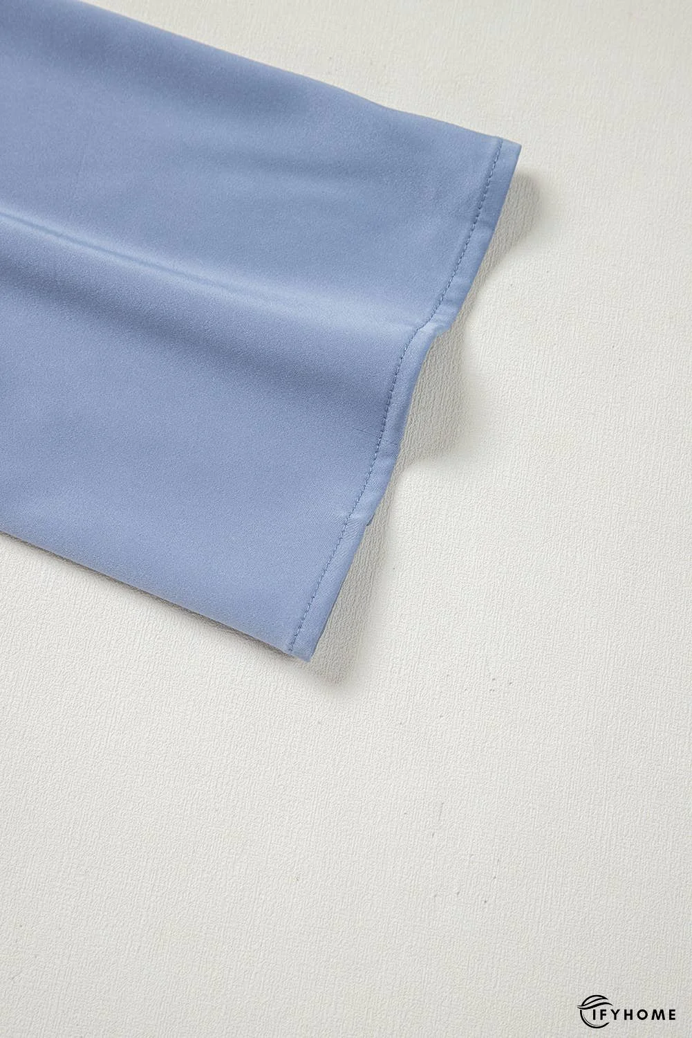 Asymmetric Pleated Turtleneck Bell Sleeve Blouse | IFYHOME