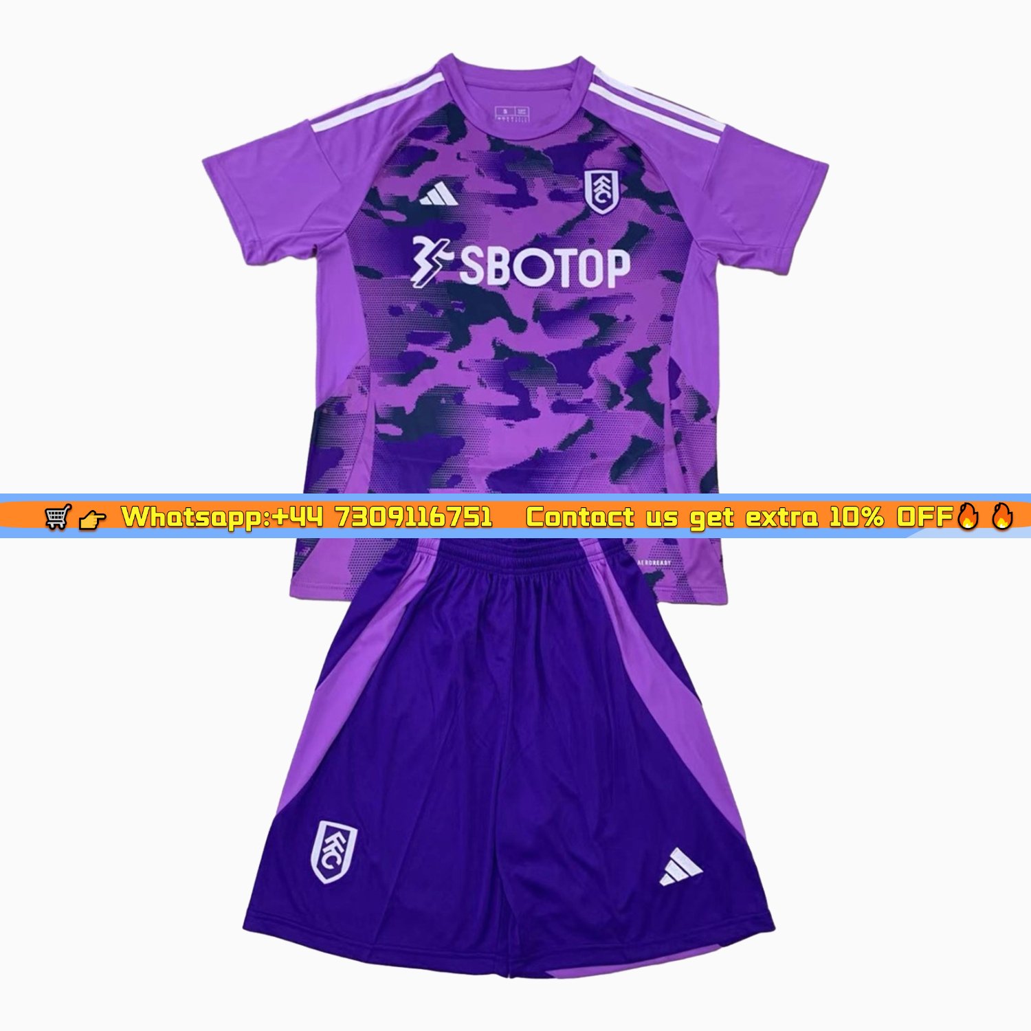 Fulham 24-25 Third Men's Adult Jersey Set - Fans Version