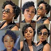 Glueless 6 Inch Pixie Cut Brazilian Short Curly Bob Wig