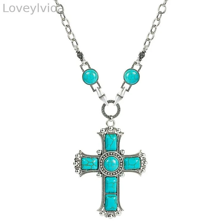 🎁Turquoise Cross Necklace