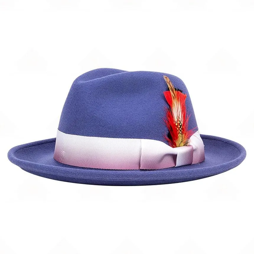 Home Prefer Elegant Fedora Hat &ndash; Classic Panama Style Dress Hat for Men & Women