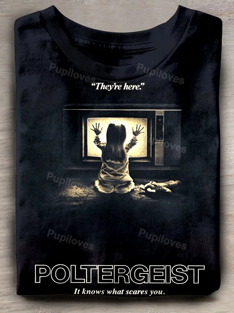 Pupiloves Pupiloves Poltergeist Horror Movie Art Print T-shirt