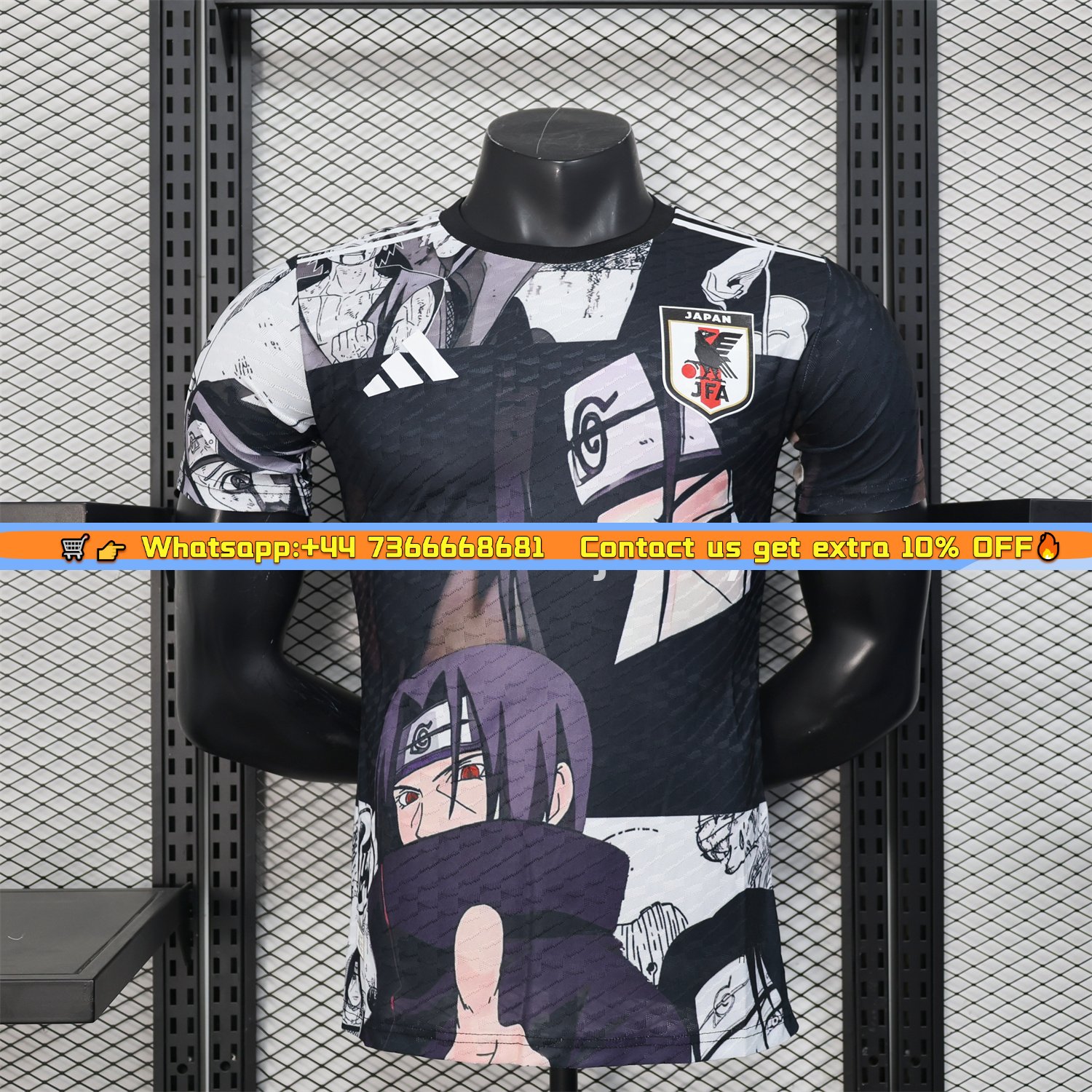 Japan 25-26 Uchiha Itachi Black & White Special Jersey - Player Version