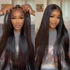 Glueless New Black Natural Hairline Long Hair Straight Wig