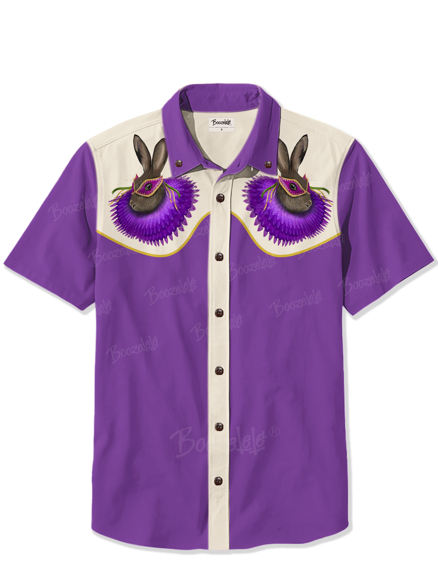Mardi Gras Rabbit- 100% Cotton Shirt