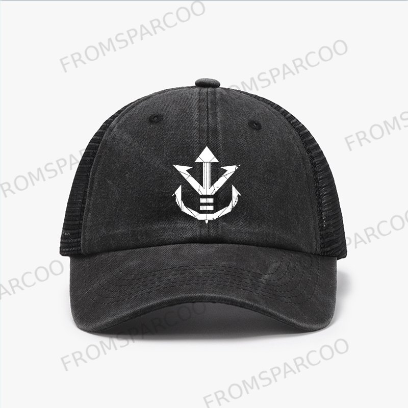 Unisex Dragon Ball Anime Simple Print Breathable Mesh Baseball Cap