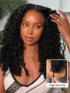 knots Curly Hair  Put on and Go Glueless Wig 150% High Density