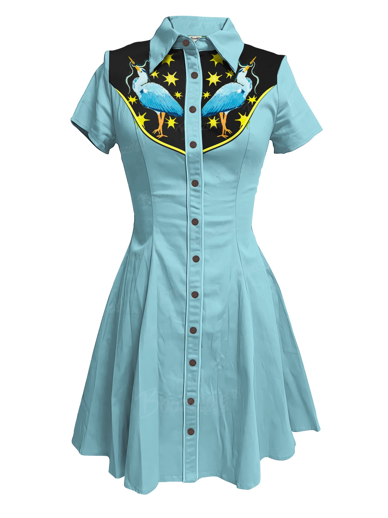Bird And Snake - 100% Cotton Dress