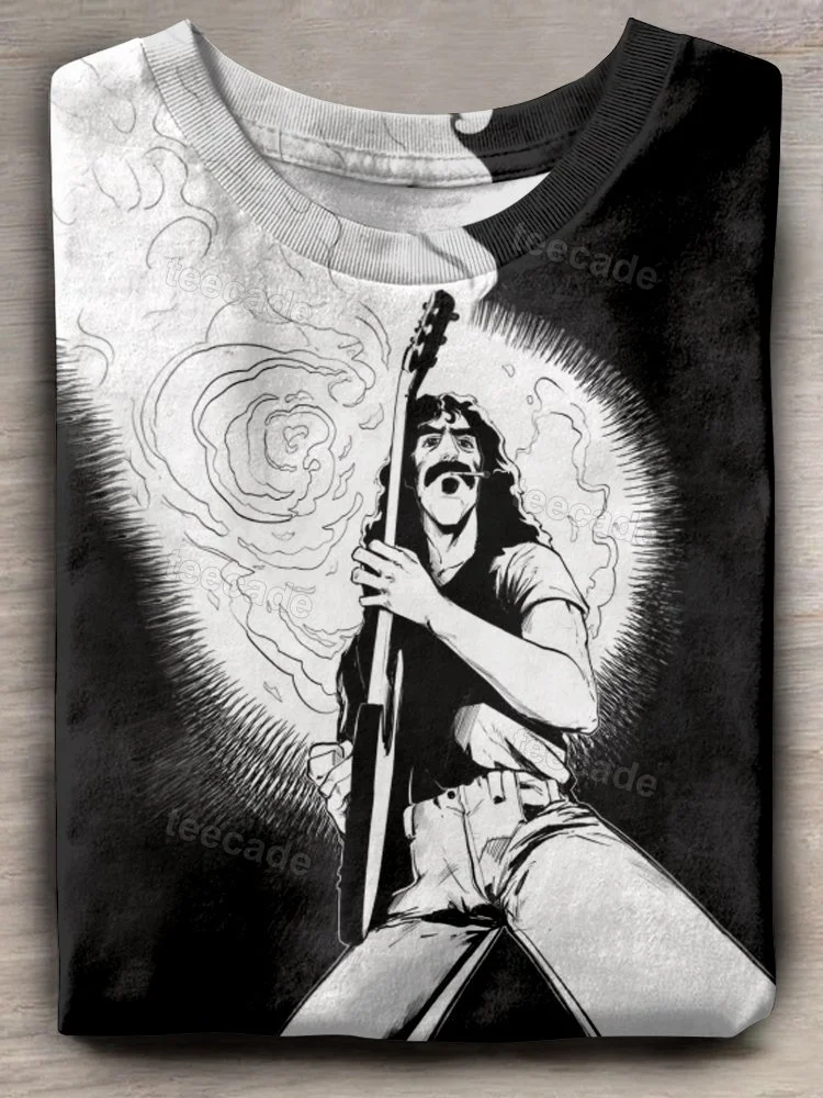 Teecade Rock Singer Frank Zappa Art Print T-shirt