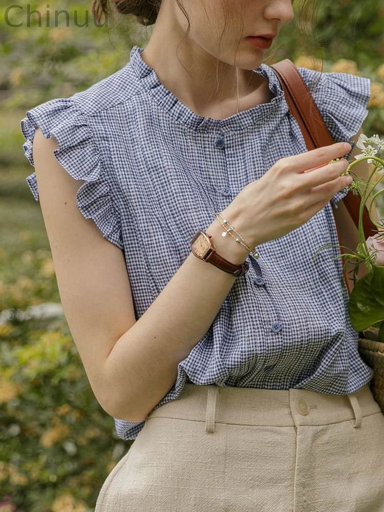 Fei Fei Sleeve Shirt - Blue