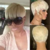 Blonde Short Wig Bob Straight Hair
