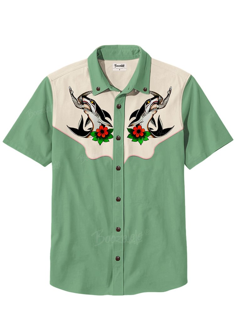 Tattoo Shark - 100% Cotton Shirt