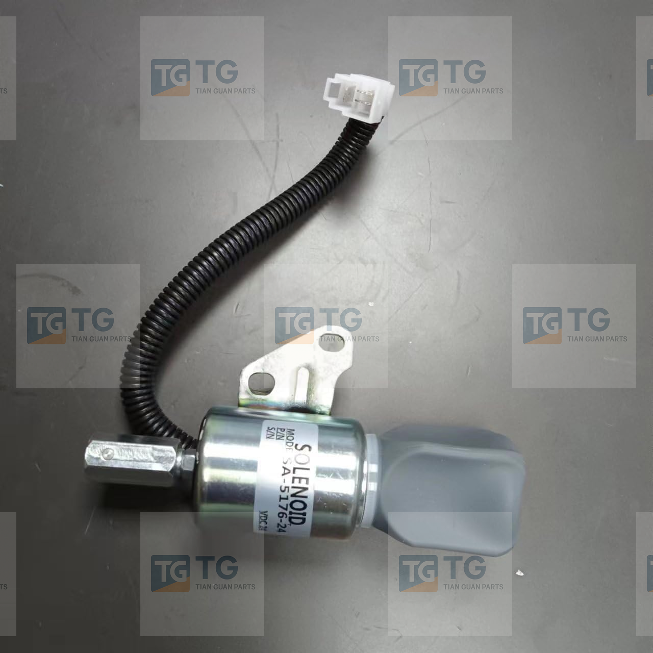 Shutoff Solenoid 24V 1756ES-24SUC5B1S5 SA-5176-24 SA-4899-24 for Kubota F1900 K008 Gl7000 Gl9000 Gl9000A 