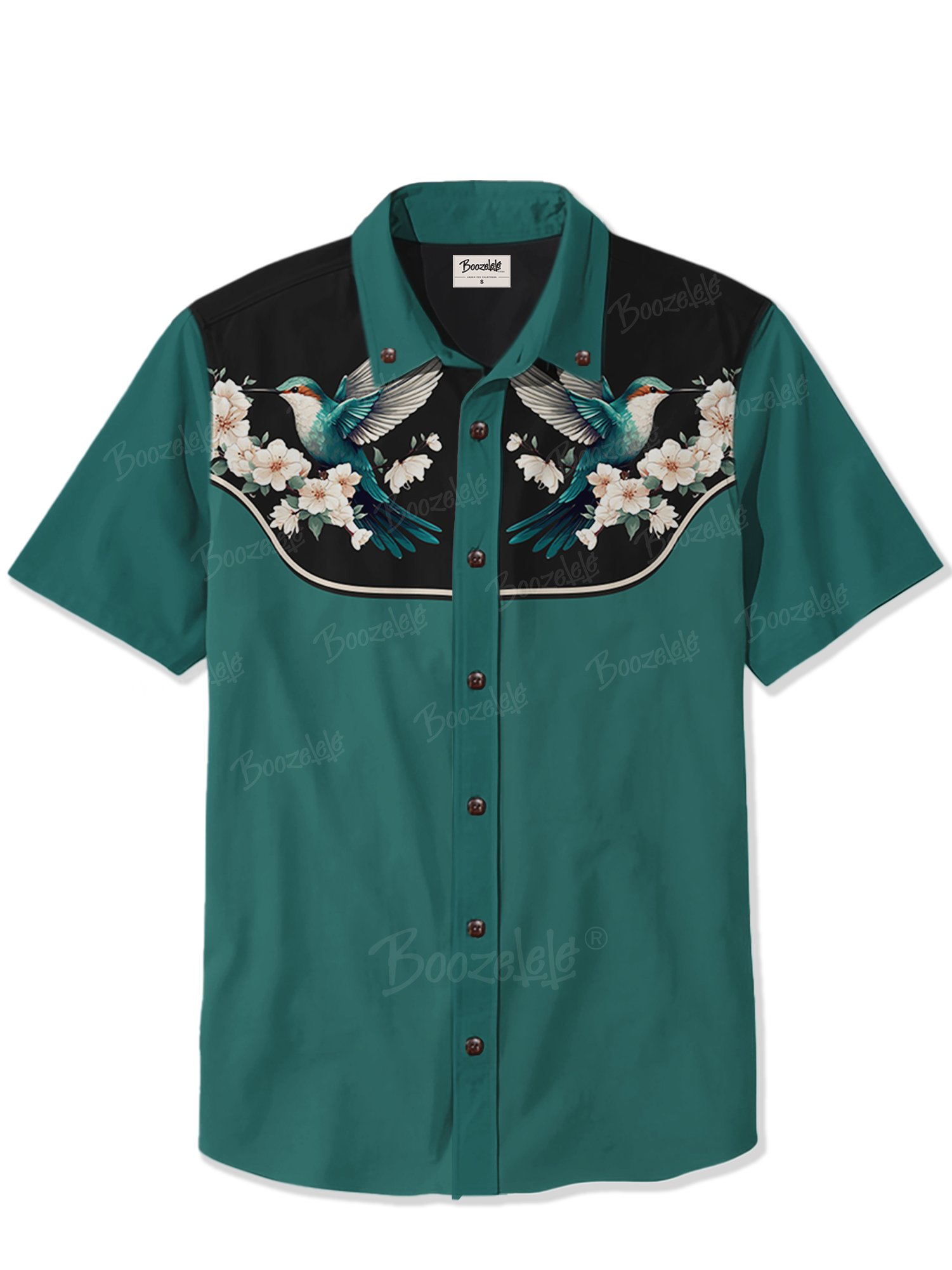Bird And Flower - 100% Cotton Shirt
