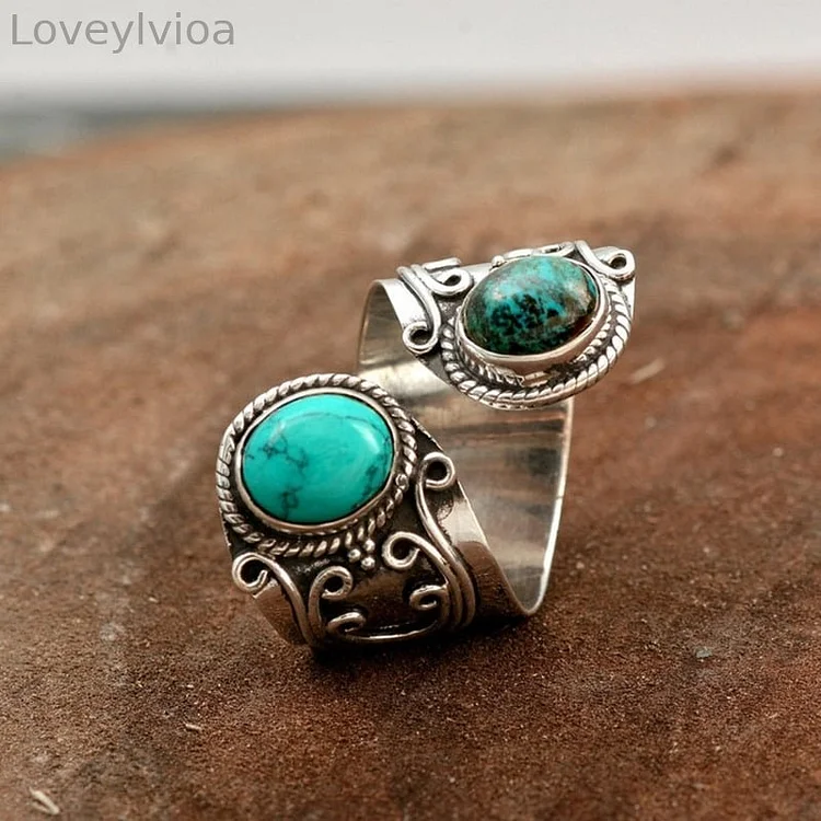 🎁Double Turquoise Surround Ring