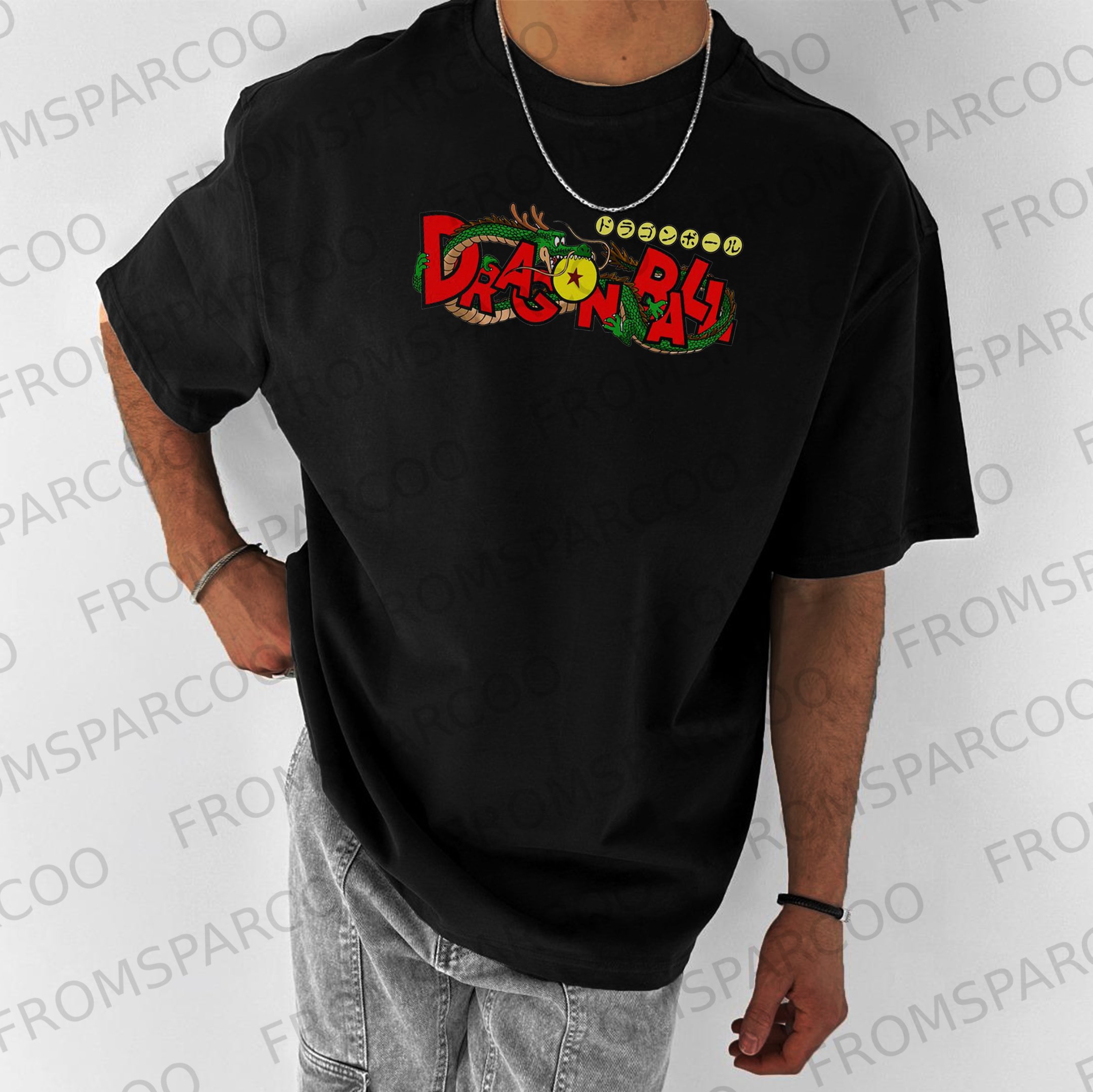 Unisex Oversize DB Goku Childhood Anime Printed T-shirt