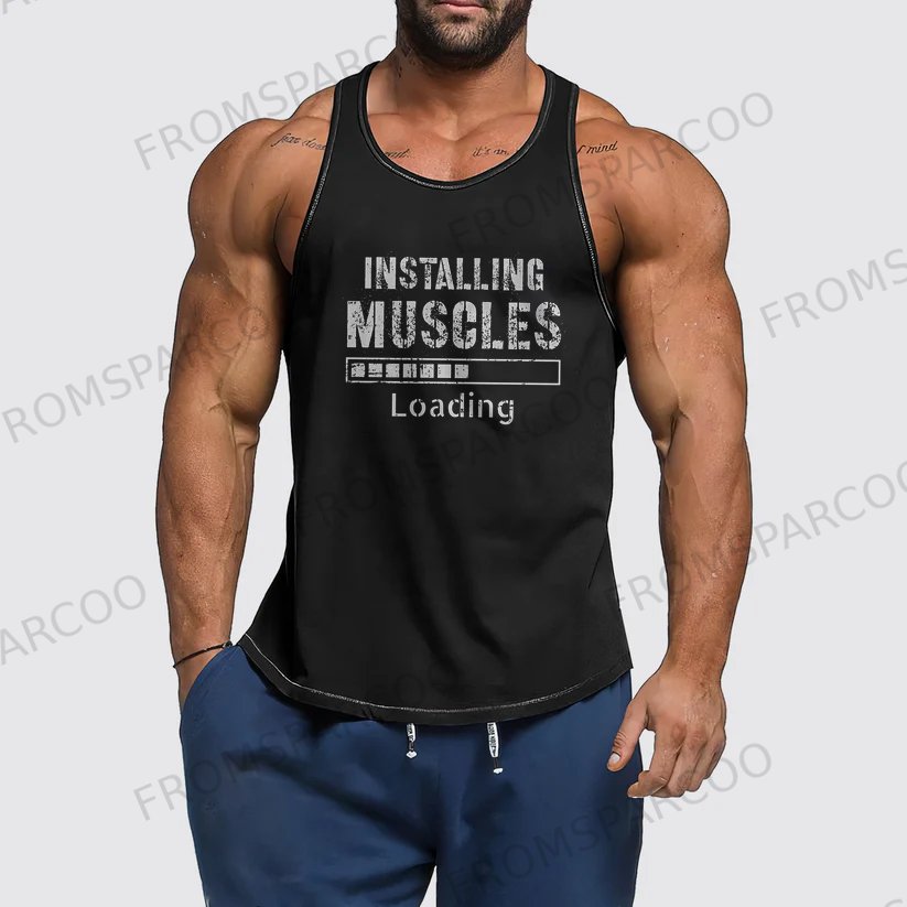 INSTALLING MUSCLES Men's Fitness Tank Top