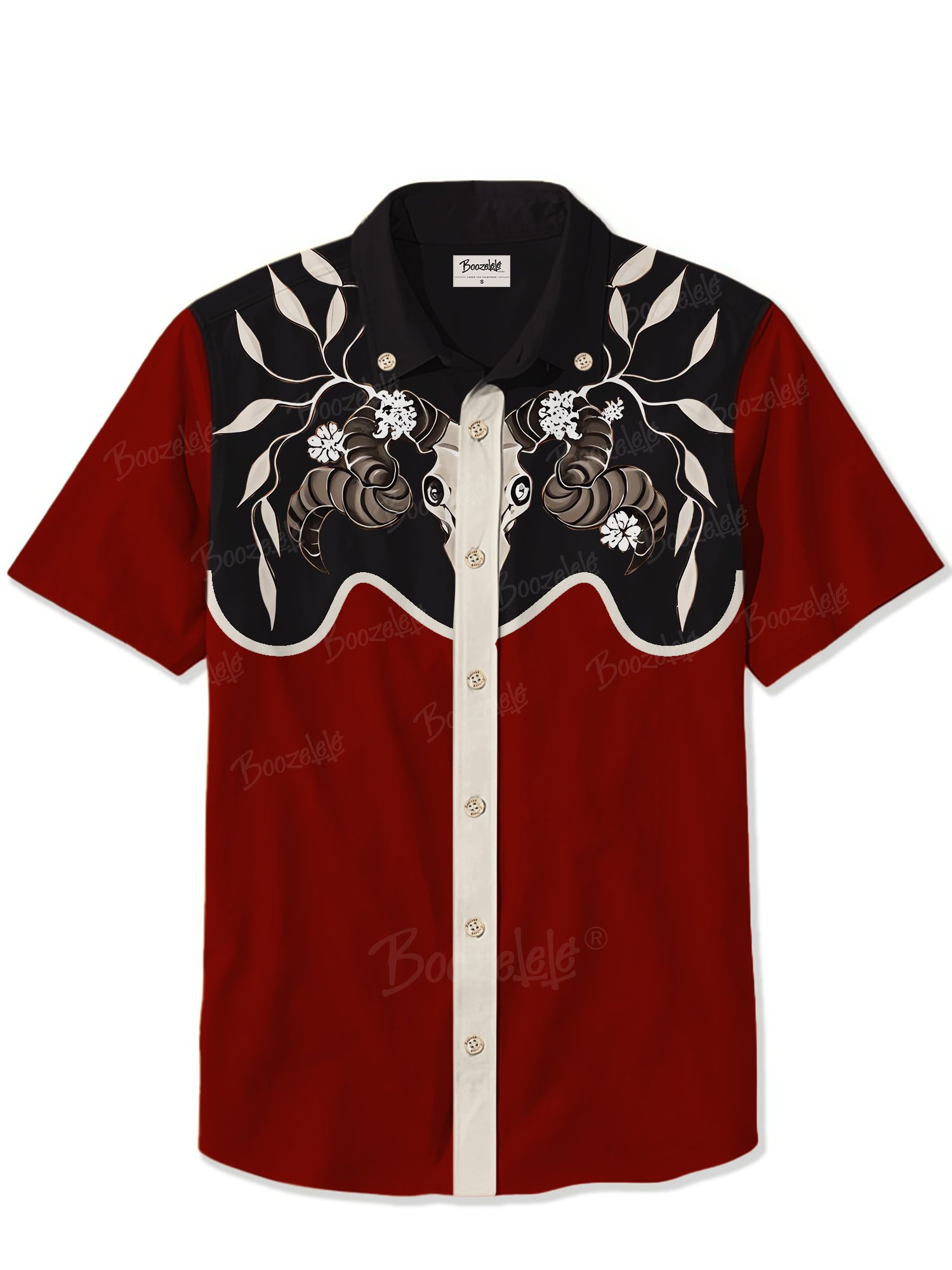 Vintage Sheep Head Skull - 100% Cotton Shirt