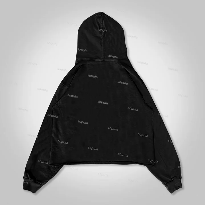 Sopula Vintage Number 11 Cropped Hoodie