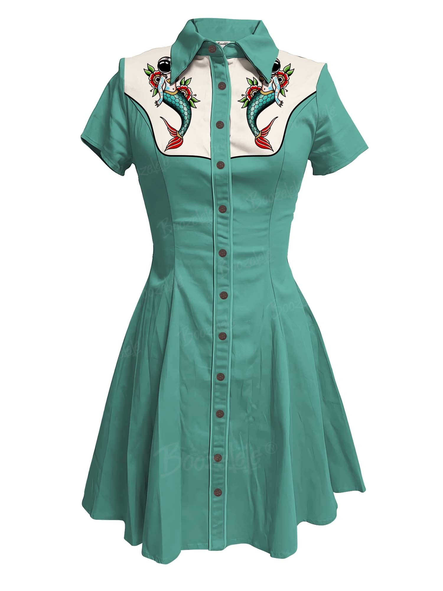 Ocean Astronaut Mermaid - 100% Cotton Dress
