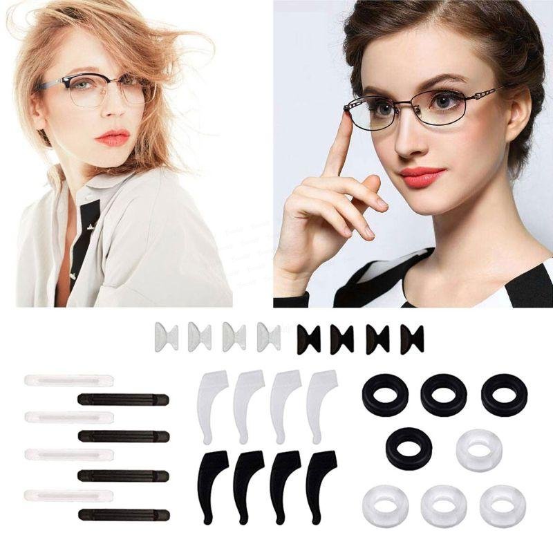 BW-16-DC Pairs Silicone Anti-slip Round Eyeglass Retainers Nose Pads Ear Hooks Glasses (16 Pairs)--- DEARBABYSTORE James Yang