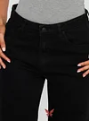 Defender Mid Rise Wide Leg Jeans Black