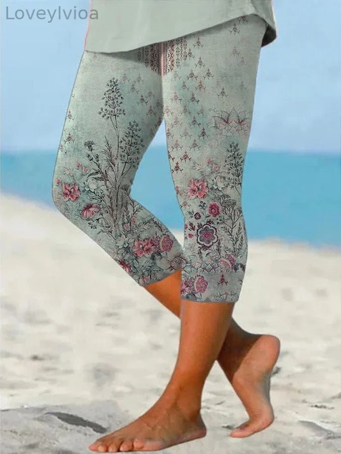 Women'S Floral Print Leggings