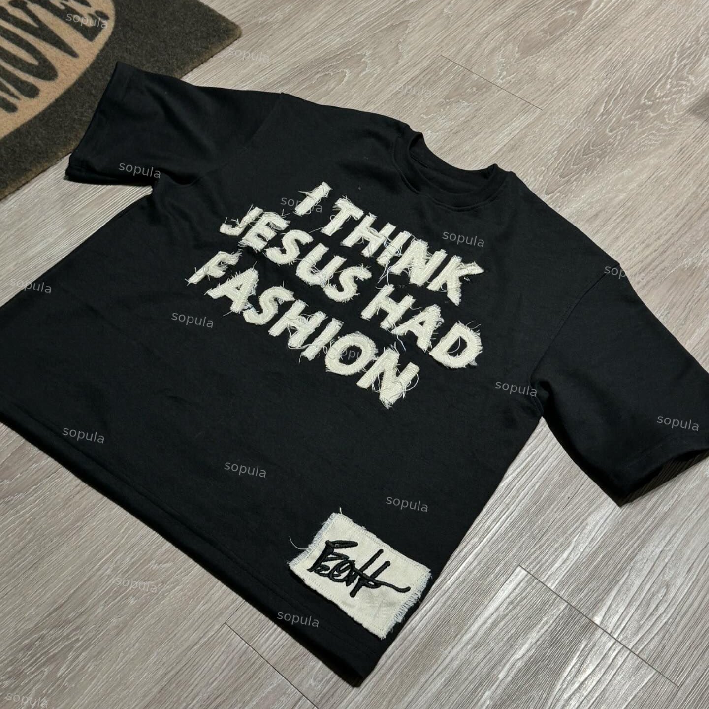Sopula Stylish Jesus Graphic Cotton T-Shirt
