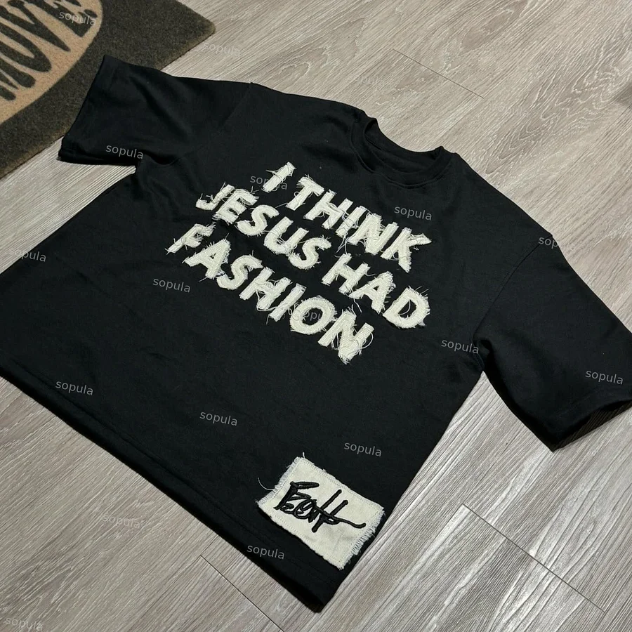 Sopula Stylish Jesus Graphic Cotton T-Shirt